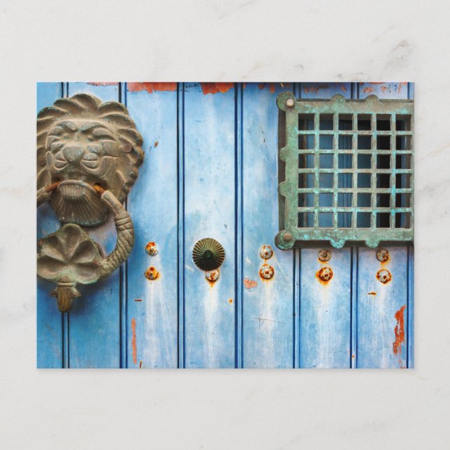 Carte Postale Knocker de porte historique (Devant)