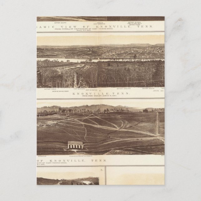 Carte Postale Knoxville, Chattanooga (Devant)