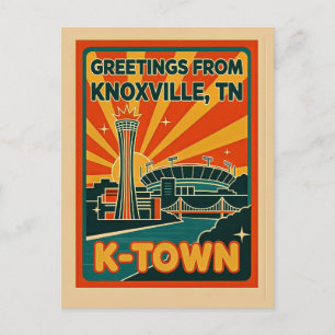 Carte Postale Knoxville TN K-Town Rétro Capriceux