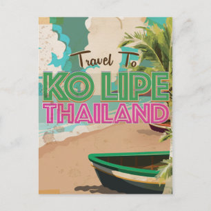 Carte Postale Ko Lipe Thaïlande Vacances Vintages