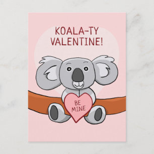 Carte Postale Koala Koality Be Mine Valentine