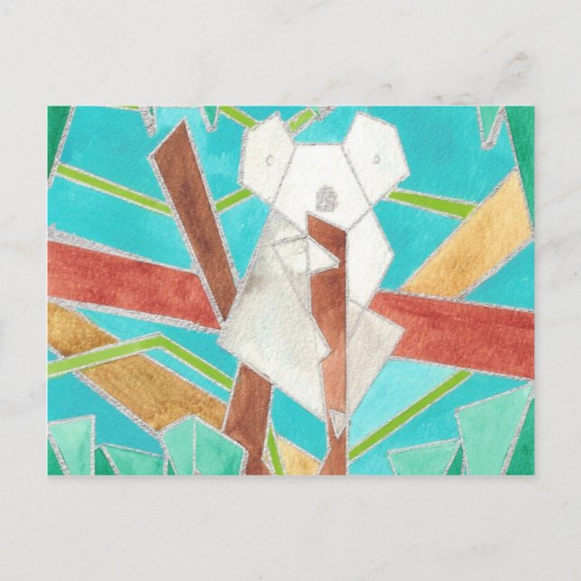 Carte Postale Koala Watercolor Art (Devant)