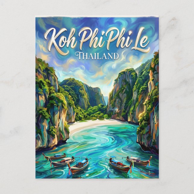 Carte Postale Koh Phi Phi Le Thaïlande (Devant)