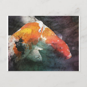 Carte Postale Koi