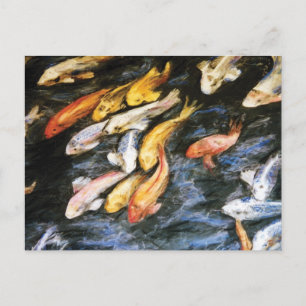 Carte postale Koi Fish