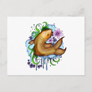 Carte Postale Koi Fish