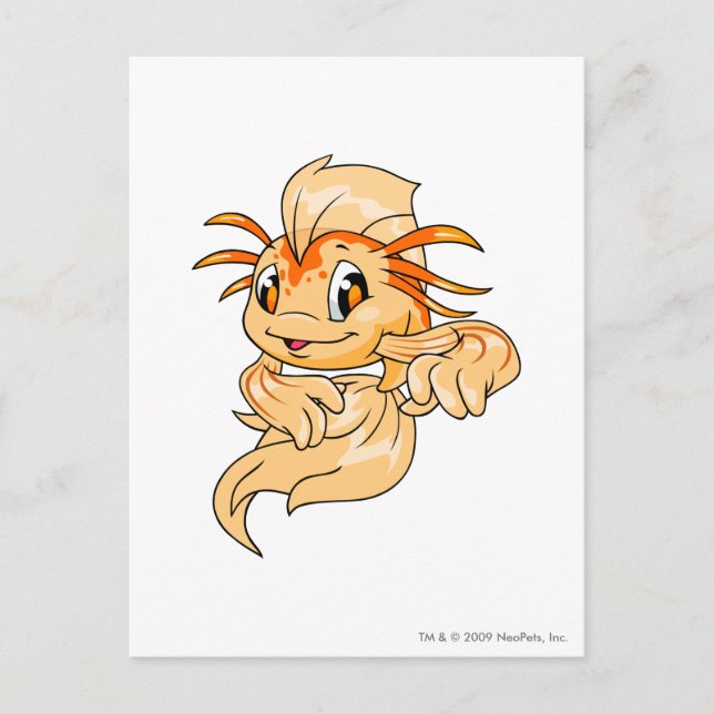 Carte Postale Koi Orange (Devant)