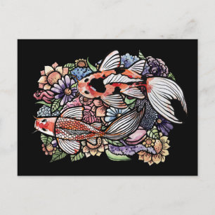 Carte Postale Koi Pond