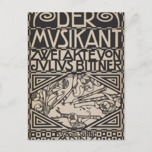 Carte Postale Koloman Moser- Envelope pour la partition à l'opér
