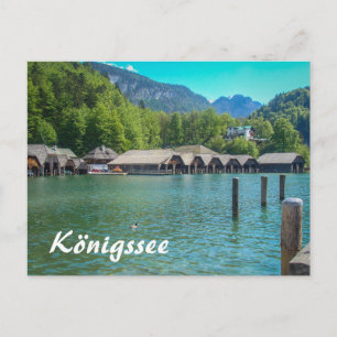 Carte Postale Königssee en Bavière en Allemagne Anciennes Boatho