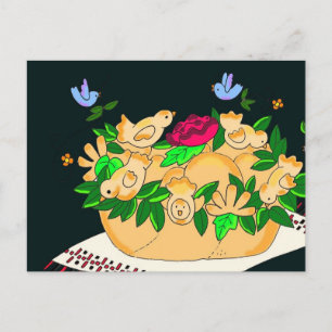 Carte Postale Korovai pour Mariage ukrainien