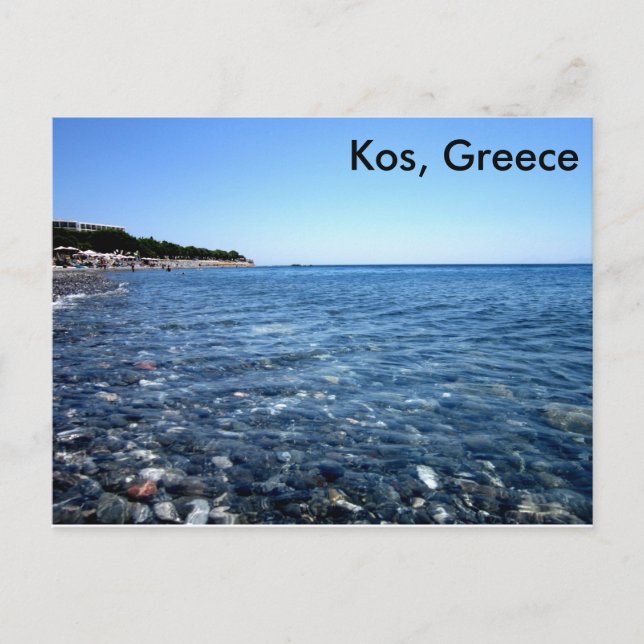 Carte postale Kos, Grèce Beach Scene (Devant)
