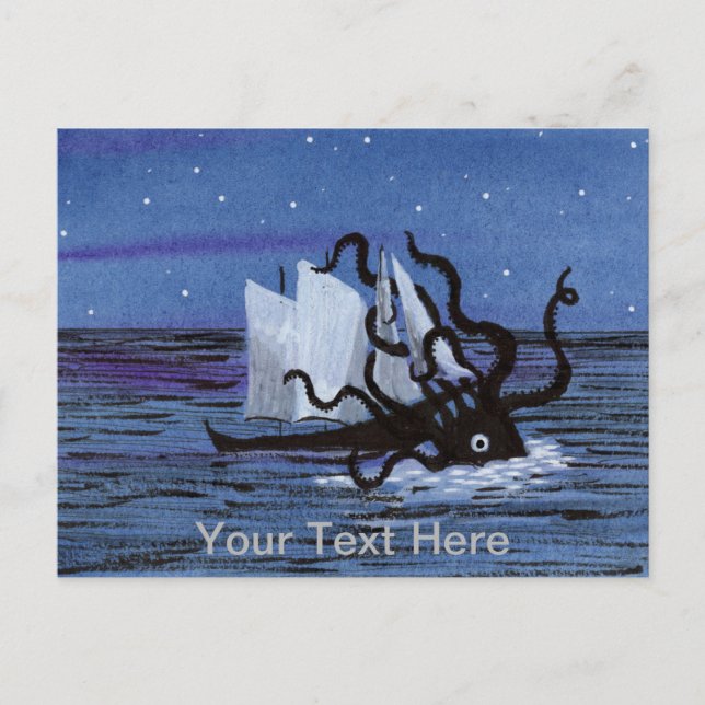 Carte Postale Kraken (Devant)