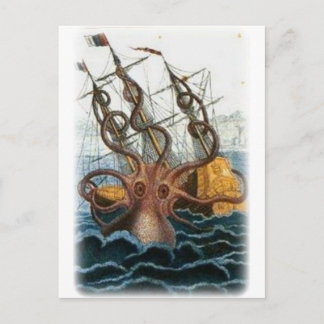 Carte Postale Kraken par Pierre Denys de Montfort, 1801