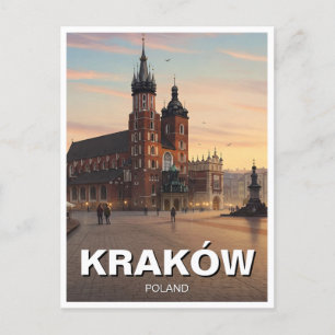 Carte Postale Krakow Pologne Travel