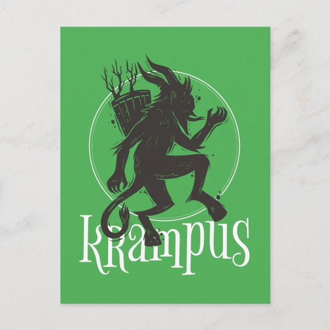 Carte Postale Krampus Green (Devant)