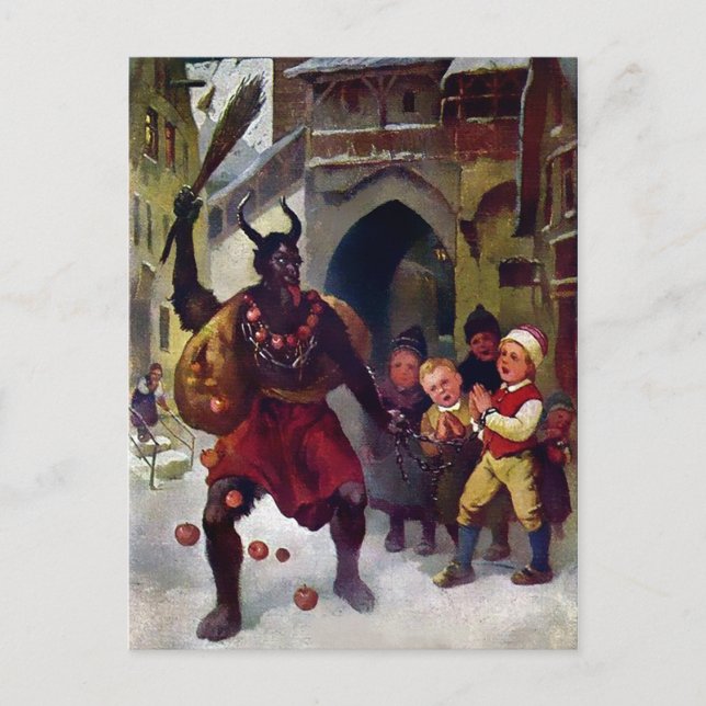 Carte Postale Krampus victorien (Devant)