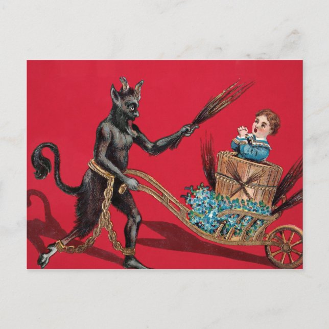 Carte Postale Krampus vintage (Devant)