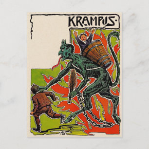 Carte Postale Krampus vintage