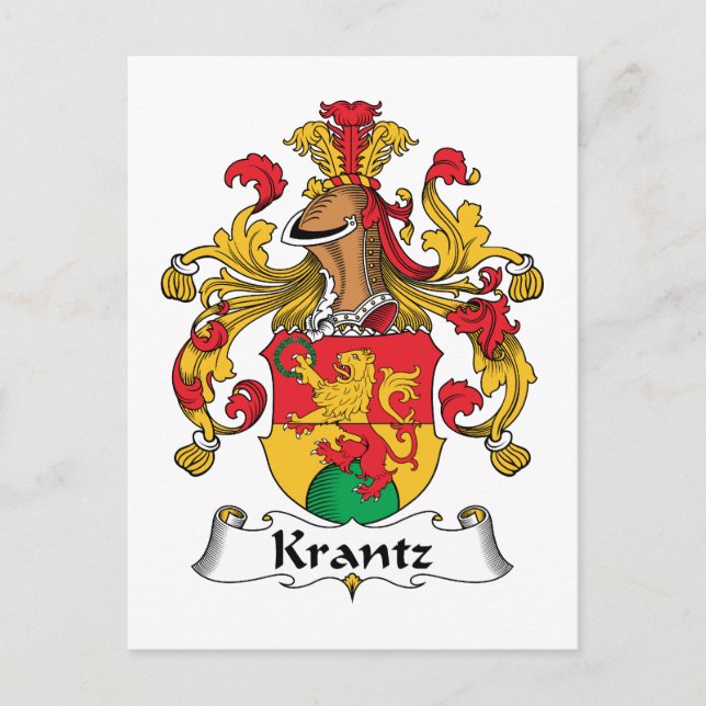 Carte Postale Krantz Family Crest (Devant)