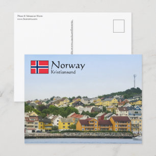Carte Postale Kristiansund Norvège