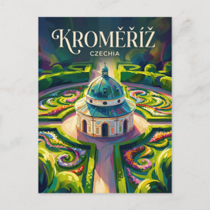 Carte Postale Kroměříž République tchèque