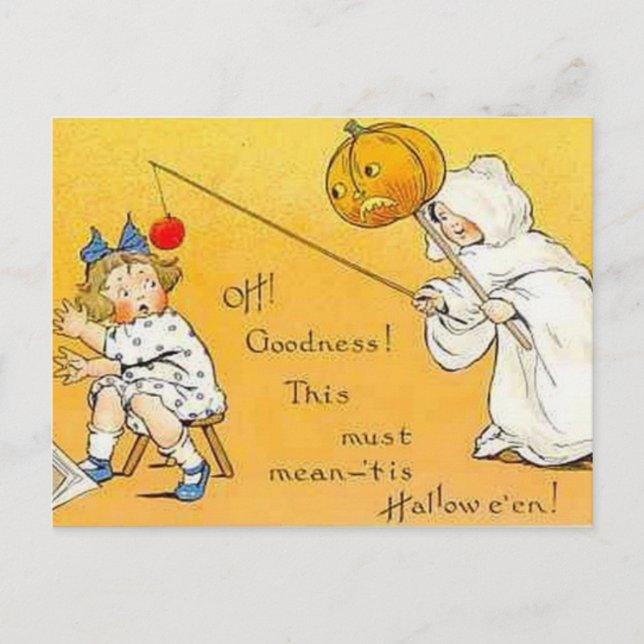 Carte Postale KRW Vintage Halloween Enfants (Devant)