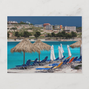 Carte Postale Ksamil, ville en bord de plage