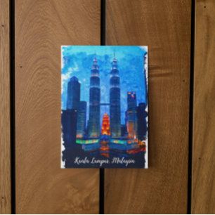 Carte Postale Kuala Lumpur Malaisie Asie Travel