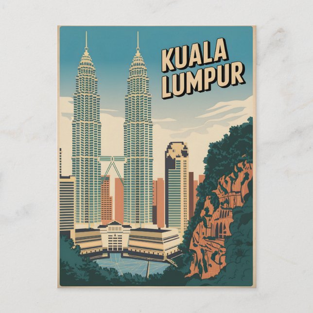 Carte Postale Kuala Lumpur vintage (Devant)