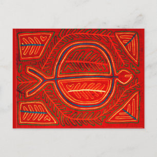 Carte Postale Kuna Mola Stingray