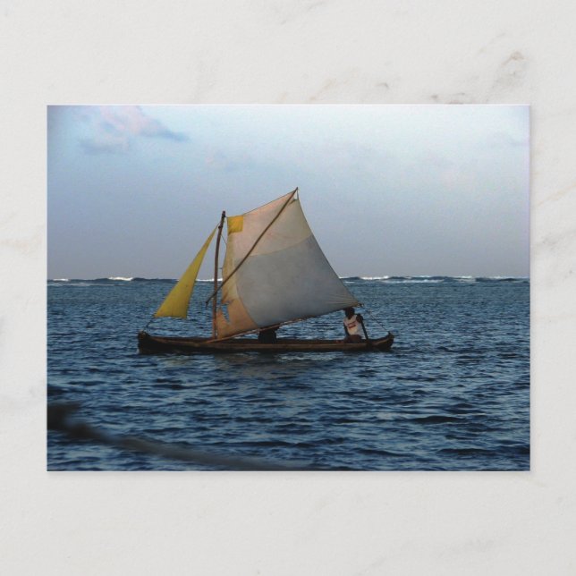 Carte Postale Kuna Ulu, île de Yansaladup, Panama (Devant)