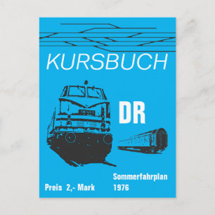 Carte Postale Kursbuchdesign Deutsche Reichsbahn