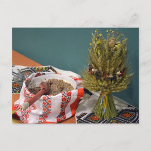 Carte Postale Kutya et Didukh ukrainiens