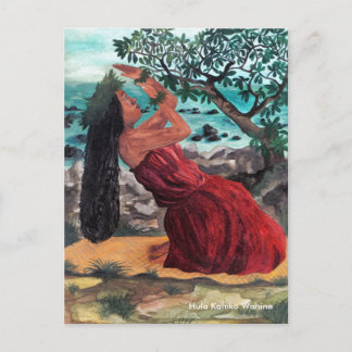 Carte Postale Kuuwehi hula kamani arbre,