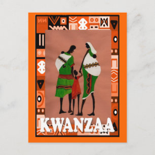 Carte Postale Kwanzaa - Famille africaine