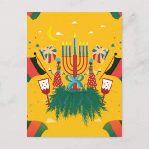 Carte Postale Kwanzaa jaune