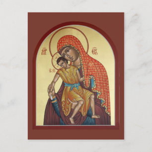 Carte Postale Kykkos Mother of God Prayer Card