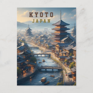 Carte Postale Kyoto Japon Tourisme Vintage