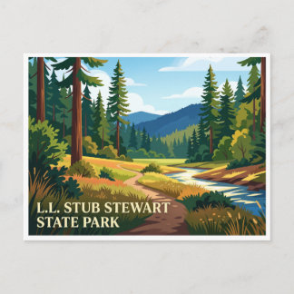 Carte Postale L.L. Stub Stewart State Park Buxton Oregon