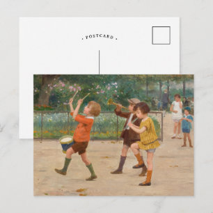 Carte Postale La bande d'enfants Victor Gabriel Gilbert