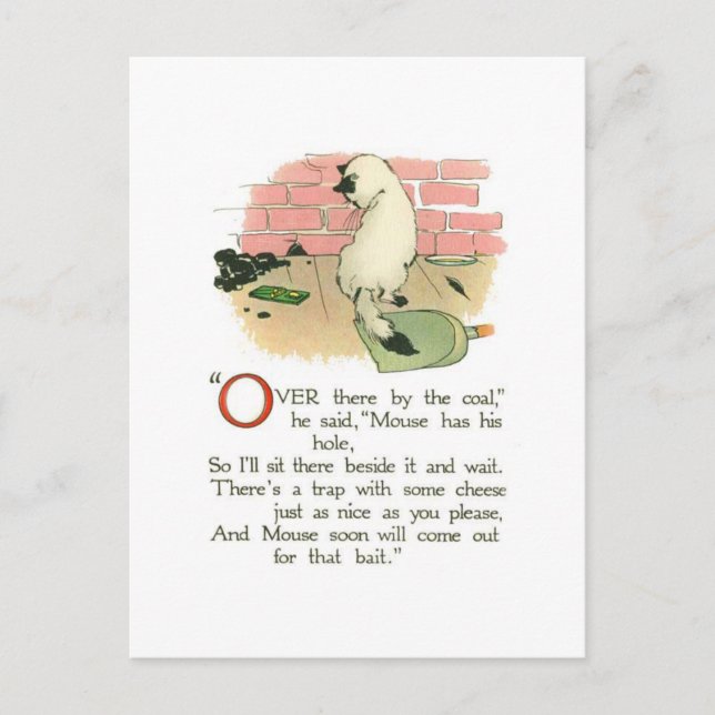 Carte Postale "Là-bas par le charbon," dit-il (Devant)