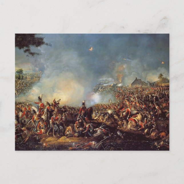 Carte Postale La bataille de Waterloo (Devant)
