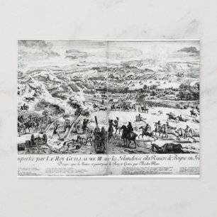 Carte Postale La bataille du Boyne, vers 1690