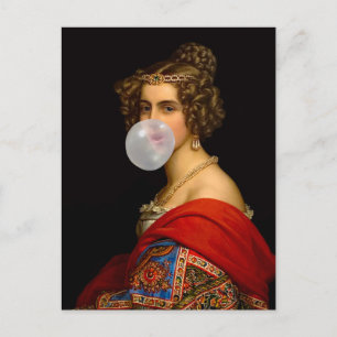 Carte Postale La Beauté bavaroise et le Bubble Gum	