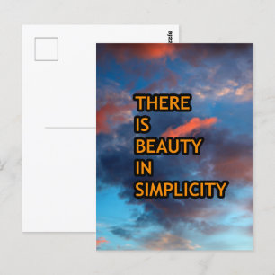 Carte Postale La beauté dans la simplicité