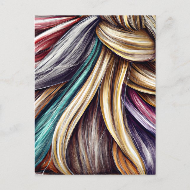 Carte Postale La beauté des différentes coiffures chez les femme (Devant)