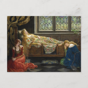 Carte Postale La beauté du sommeil   John Collier