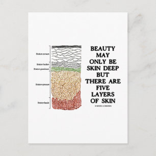 Carte Postale La Beauté Peut Être Profonde De La Peau Mais Cinq