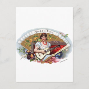 Carte Postale La Bella de Cuba Cubano Vintage